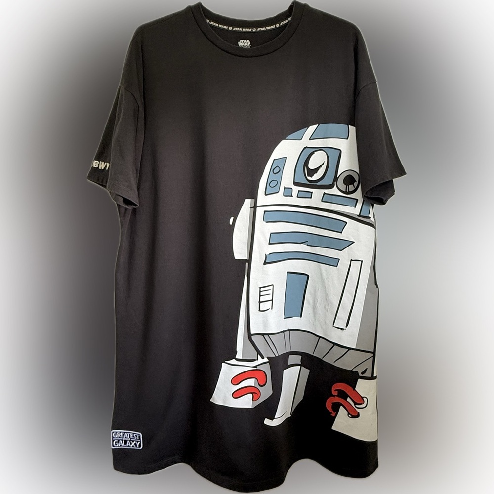 Disney Star Wars "Greatest In The Galaxy" R2-D2 T-Shirt Dress Women's Size Large
